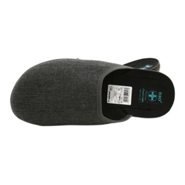 Pantofole da uomo grigie Adanex 24623 grigio 4