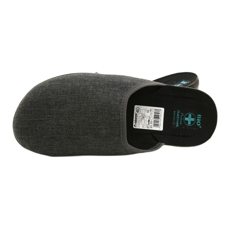 Pantofole da uomo grigie Adanex 24623 grigio 4