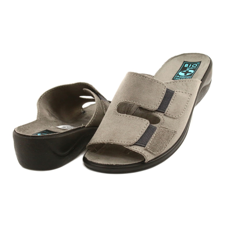 Adanex Ciabatte da donna BIO Nature 26025 grigio 2