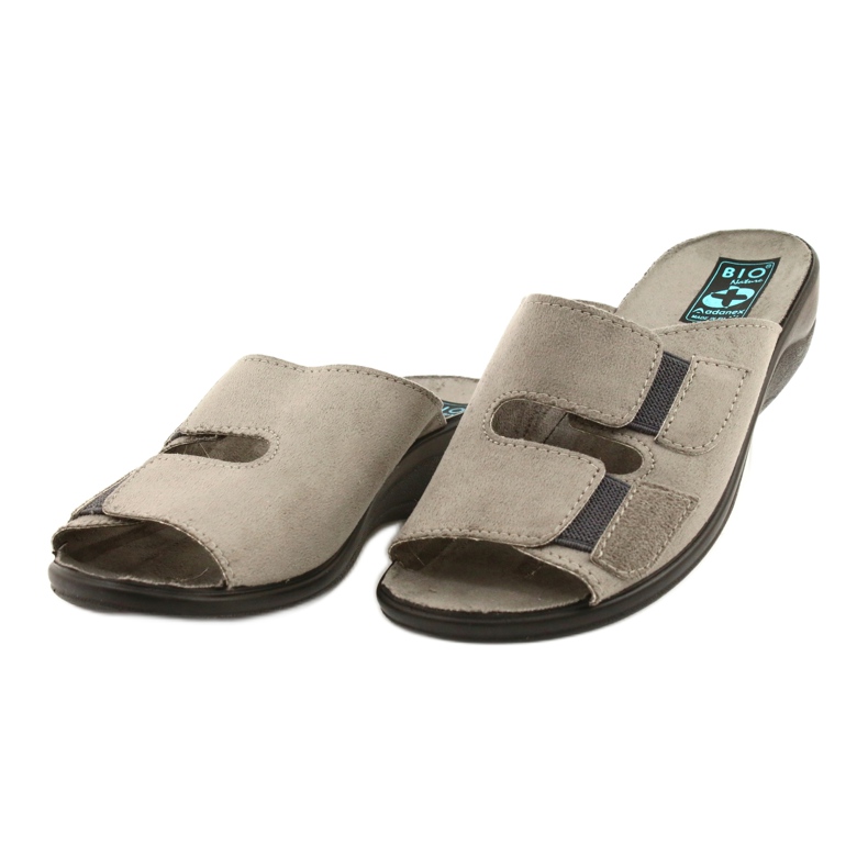 Adanex Ciabatte da donna BIO Nature 26025 grigio 1