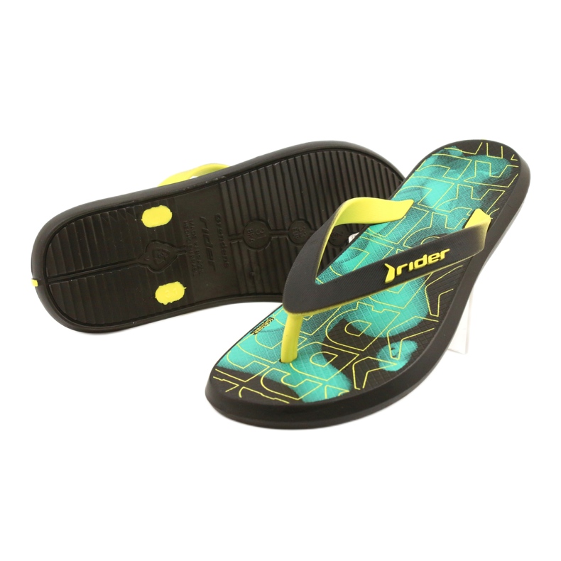 Boys Flip Flops 83062 Azure-Black Rider nero 2