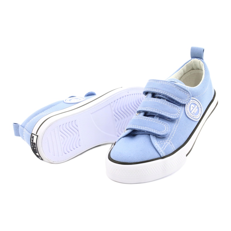 Sneakers American Club blu LH63/21 scarpe velcro 2