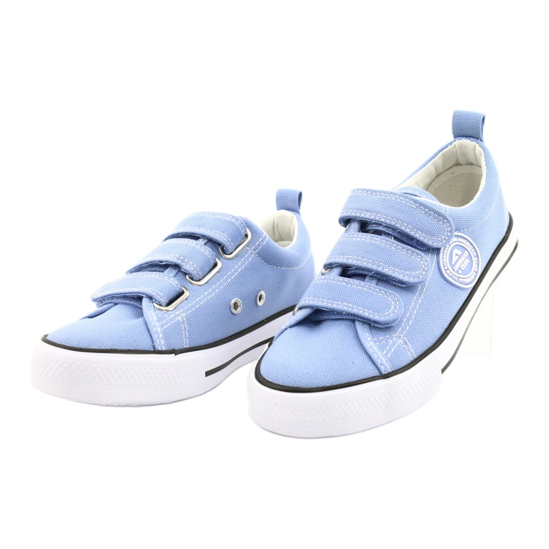 Sneakers American Club blu LH63/21 scarpe velcro 1