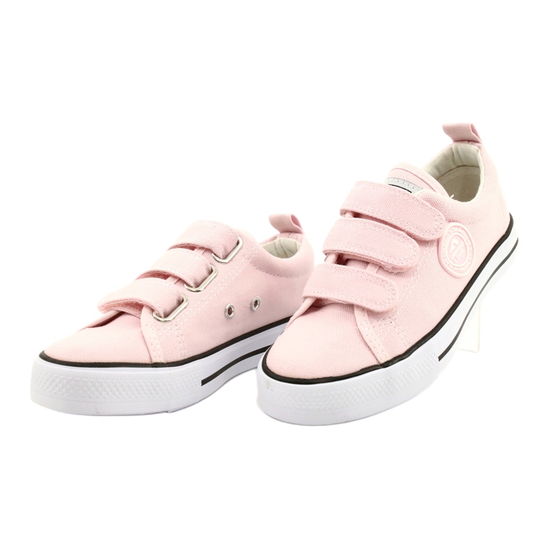 Sneakers con velcro American Club rosa LH63/21 1