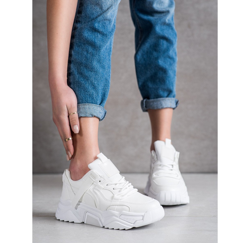 SHELOVET Scarpe da ginnastica bianche bianca 1
