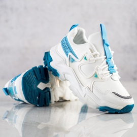 SHELOVET Sneakers Con Inserti Moda Blu bianco 1