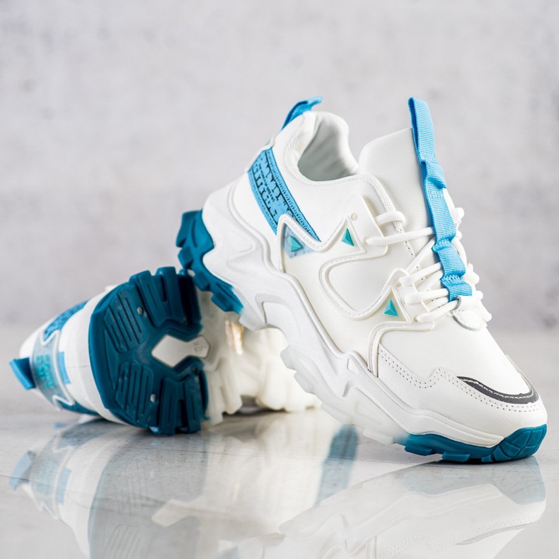 SHELOVET Sneakers Con Inserti Moda Blu bianco 1