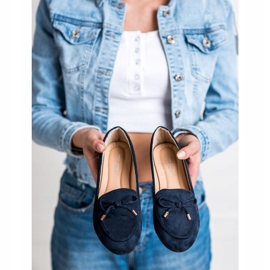 Abloom Signori in pelle scamosciata con fiocco blu 1