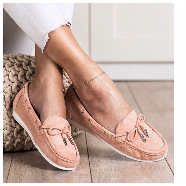 SHELOVET Mocassini casual rosa 2
