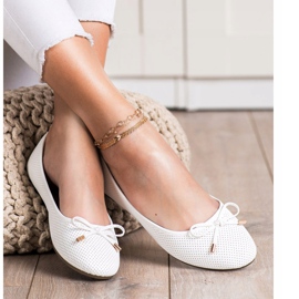 Clowse Ballerine bianche bianco 1