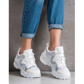 SHELOVET Sneakers Con Effetto Holo bianca multicolore 2