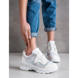 SHELOVET Sneakers Con Effetto Holo bianco multicolore 1