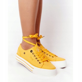 Sneakers da donna Big Star HH274055 Gialle giallo 2