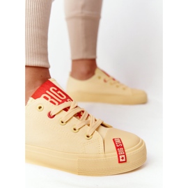 Sneakers da donna Big Star HH274680 Gialle giallo 2