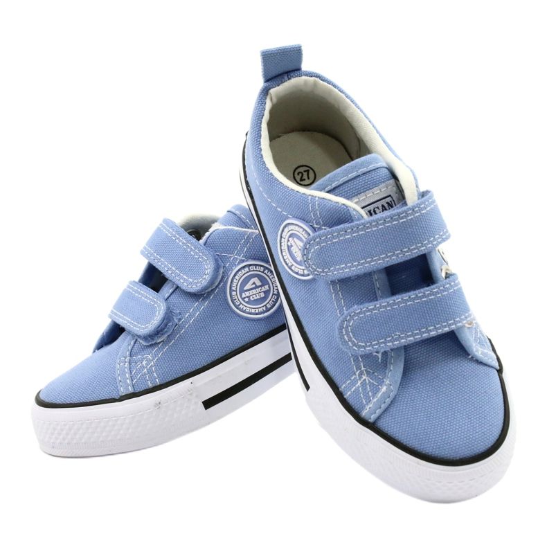 Sneakers blu americane American Club LH64/21 4