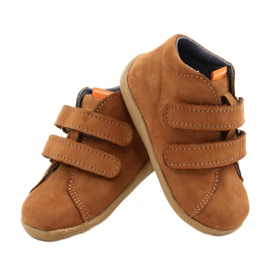 Scarpe con velcro in pelle Mazurek, Marrone 264 3