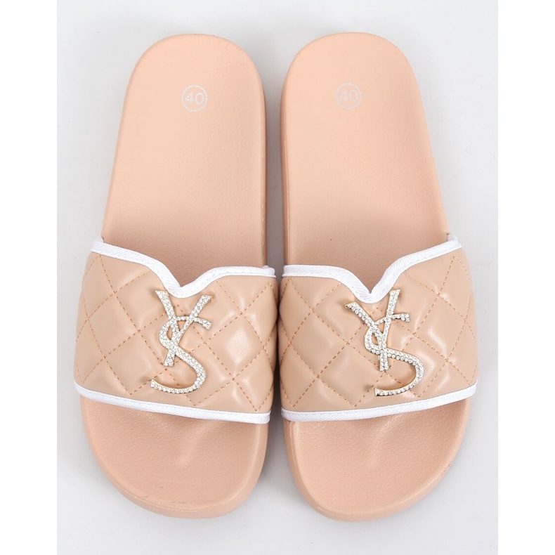 Pantofole da donna beige BG77P Beige 1