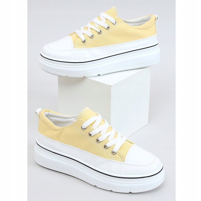 Giallo BL228P Sneaker suola alta gialla 1