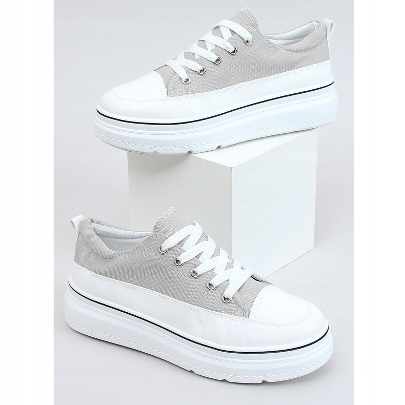 Grigie BL228P Sneakers grigie con suola alta grigio 1