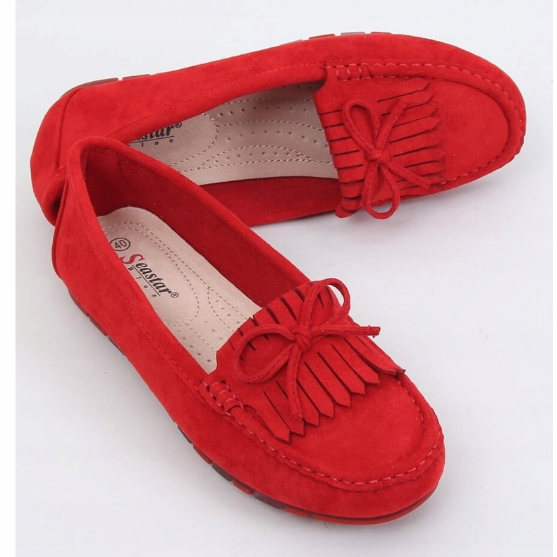 Rosso Mocassini donna rosso GS11P Rosso 1