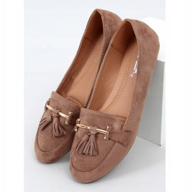Mocassini da donna beige 9988-159 Khaki cachi 1