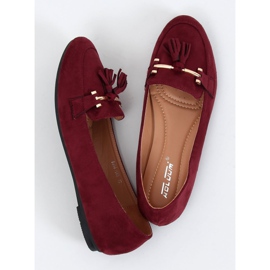 Mocassini donna bordeaux 9988-159 Wine rosso 1