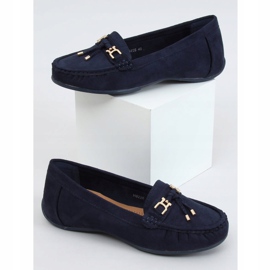 Mocassini da donna su piattaforma blu navy H9228 Azul 1