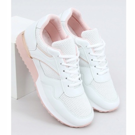Scarpe sportive bianche VL134P BIANCO/ROSA 1