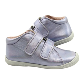 Scarpe in pelle in pelle femminile 1264 Mazurek olografico viola 4