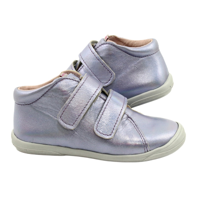 Scarpe in pelle in pelle femminile 1264 Mazurek olografico viola 4