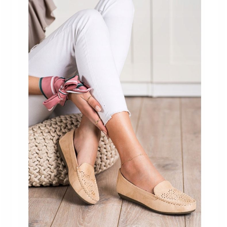Best Shoes Mocassini Con Motivo Traforato beige 1