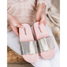 Seastar Pantofole Con Cristalli rosa 2