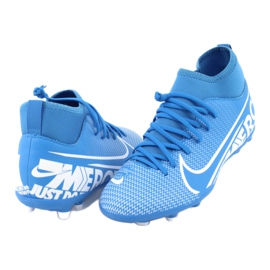 Nike Mercurial Superfly 7 Club FG / MG Jr AT8150-414 scarpe da calcio blu 3