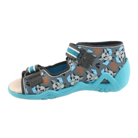 Scarpe per bambini Befado gialle 350P021 blu grigio 1