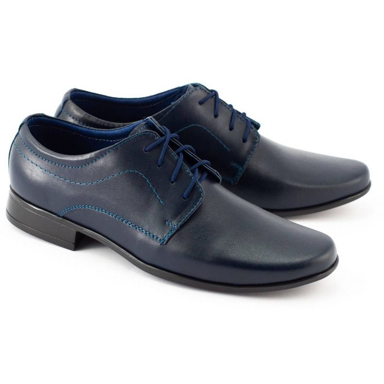 Lukas Scarpe da comunione da cerimonia per bambini J1 blu navy 4