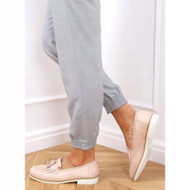 Mocassini donna beige AB687 Nude 2