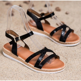 Weide Comodi sandali neri nero 1