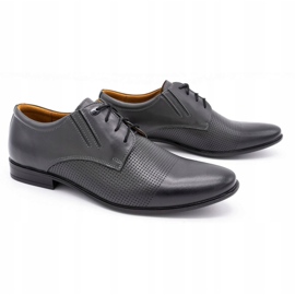 Olivier Scarpe da uomo in pelle 482 grigio 1
