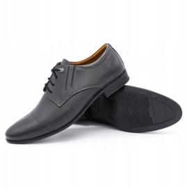 Olivier Scarpe da uomo in pelle 482 grigio 2