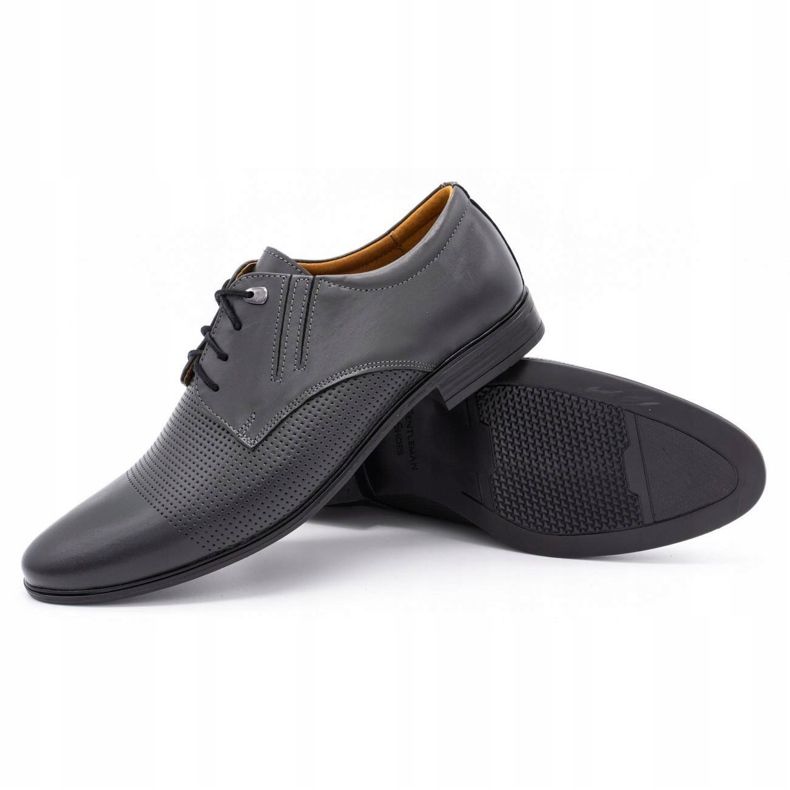 Olivier Scarpe da uomo in pelle 482 grigio 2