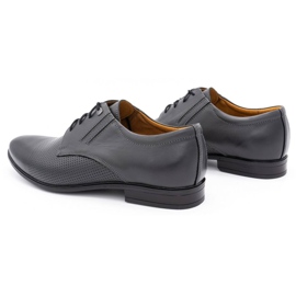 Olivier Scarpe da uomo in pelle 482 grigio 4