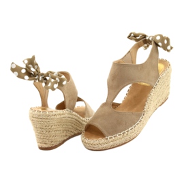 Sandali da donna con zeppa Taupe Monroe beige 2