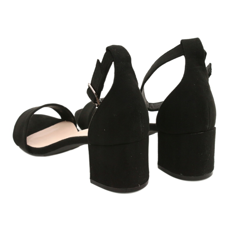 Evento Sandali neri classici con tacco alto 20SD98-1618 nero 4