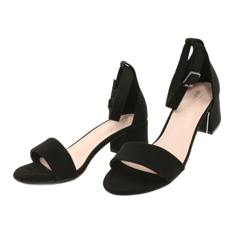 Evento Sandali neri classici con tacco alto 20SD98-1618 nero 1