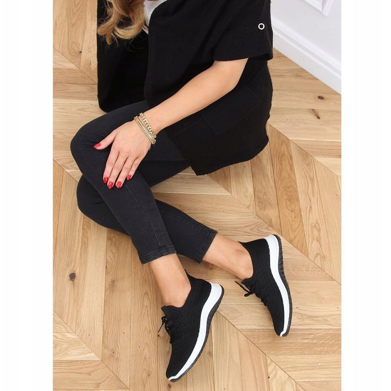 Nero BL1817-SP Calze nere scarpe sportive 2