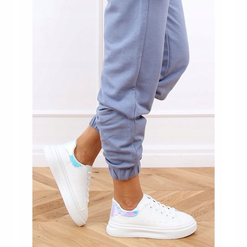 Sneakers da donna bianche A88-63 Silver bianca 1