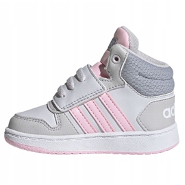 Adidas Hoops Mid 2.0 I Jr FY9290 scarpe rosa grigio 1