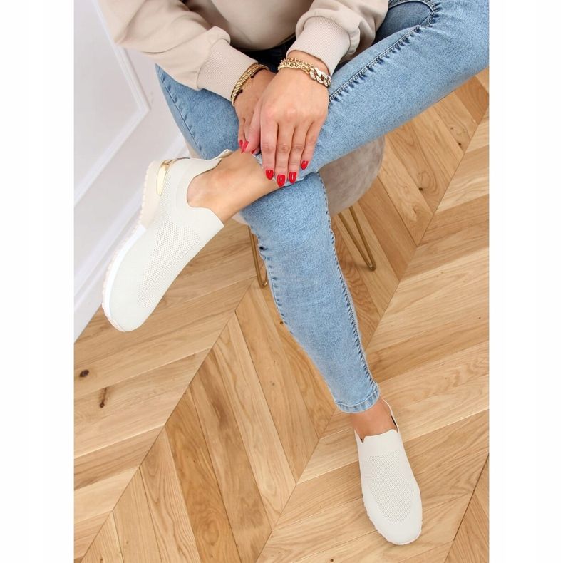 Calzini beige LDH006 Scarpe sportive beige 1