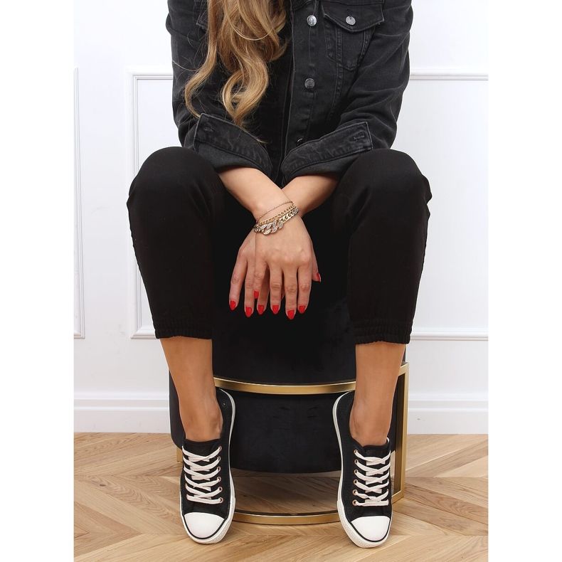 Sneakers da donna nere 3176 Black nero 2