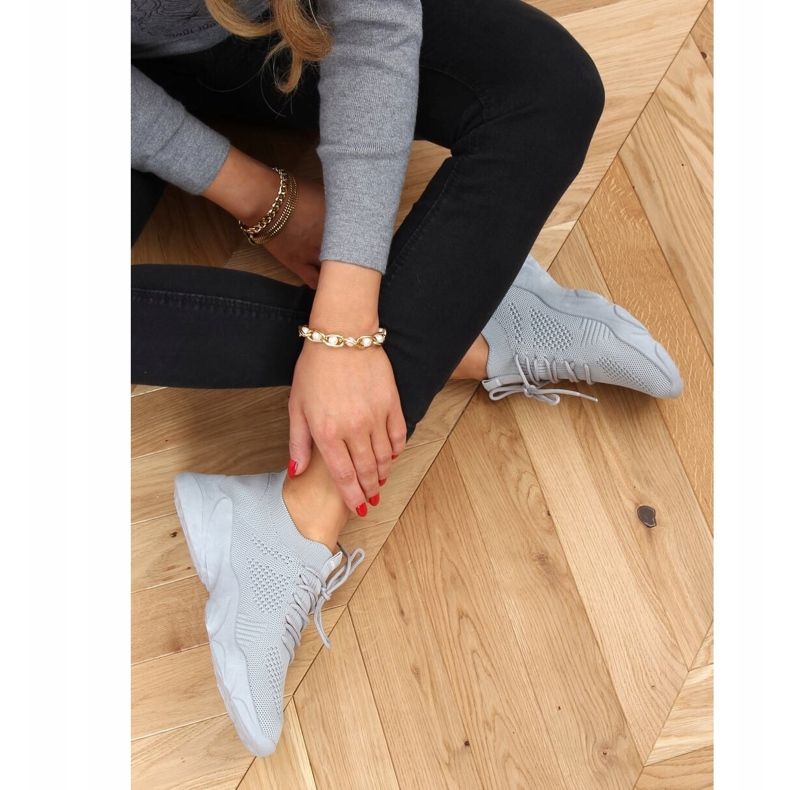 Grigio FF-10 Calzini grigi scarpe sportive 1
